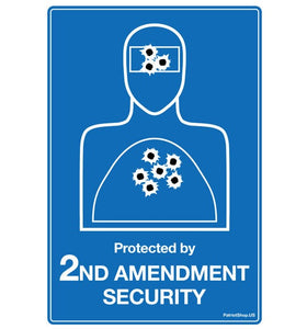 Second Amendment Security Body Image yard-sign