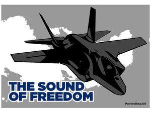 The Sound of Freedom sticker - F35