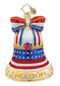  Radko Freedom Bell ornament