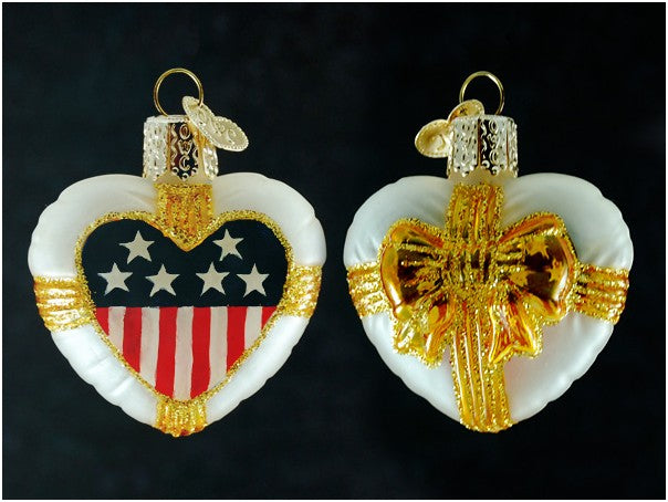 Patriotic Remembrance Heart ornament