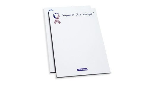 Support Our Troops notepads