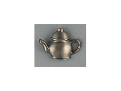 Teapot lapel pin - pewter