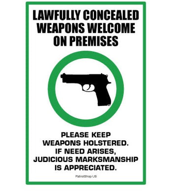 Guns Welcome sticker
