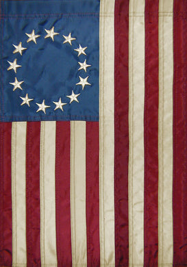 Betsy Ross embroidered garden flag