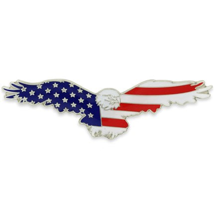 Red, White and Blue Soaring Eagle pin