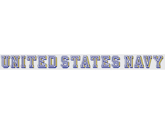 Navy window strip decal