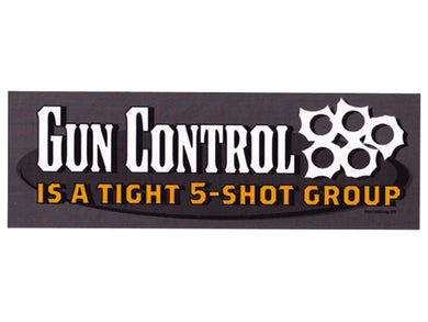 New Gun Control sticker