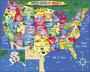 United States of America puzzle - 300 pc. children's puzzle