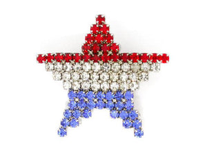 Red, White and Blue Star Pin