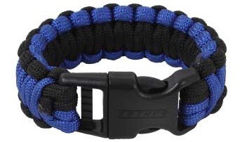 Thin Blue Line paracord bracelet -8 inch