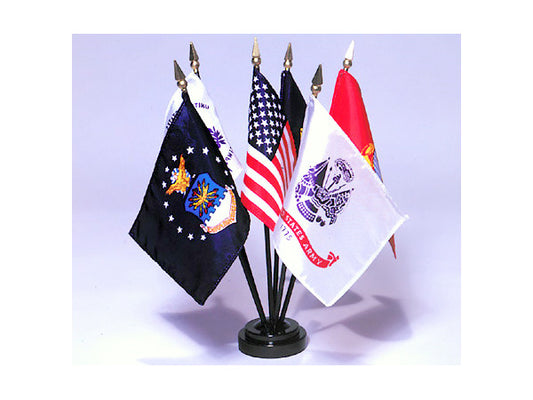 Armed Forces Flags desk set