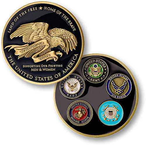 Support Our Troops coin