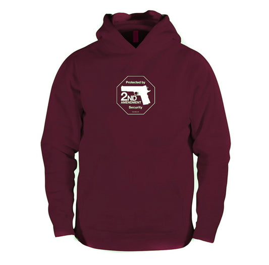 Second Amendment hooded sweatshirt - Maroon