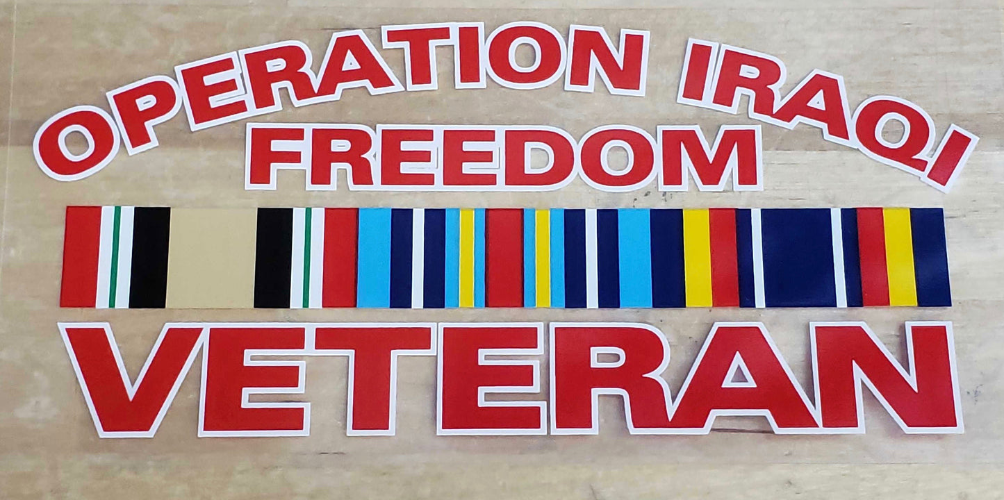 Operation Iraqi Freedom decal