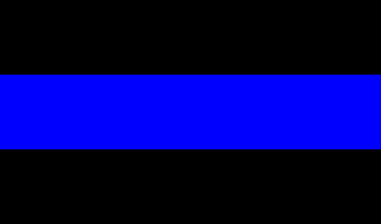 Thin Blue Line sticker - large