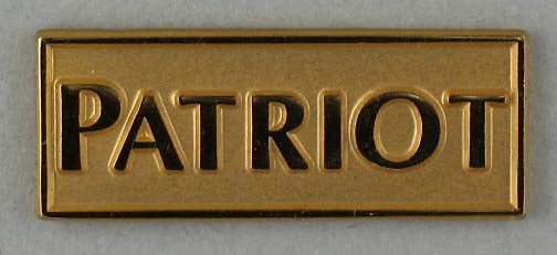 Patriot lapel pin - gold