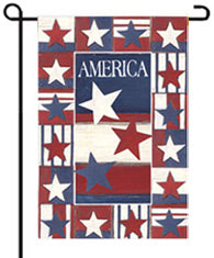 Land of Liberty garden flag