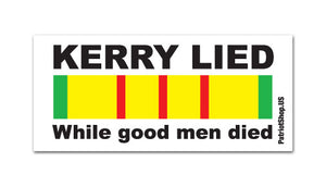 "Kerry Lied" sticker
