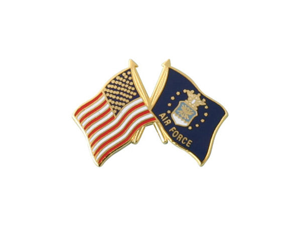 Air Force Crossed Flag pin