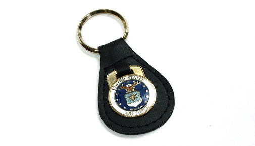 Air Force leather keychain