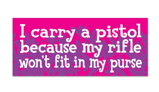 I Carry a Pistol sticker