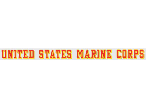 Marine Corps window strip decal