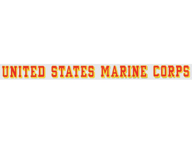 Marine Corps window strip decal