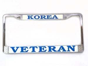 Korea Veteran license plate frame