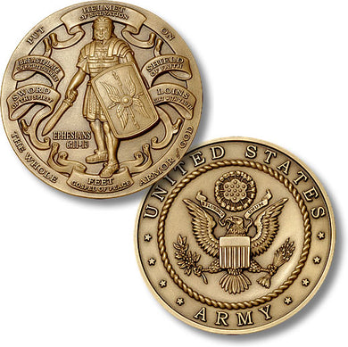 Bronze Armor of God, Army coin