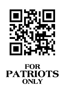 For Patriots Only QR code stickers