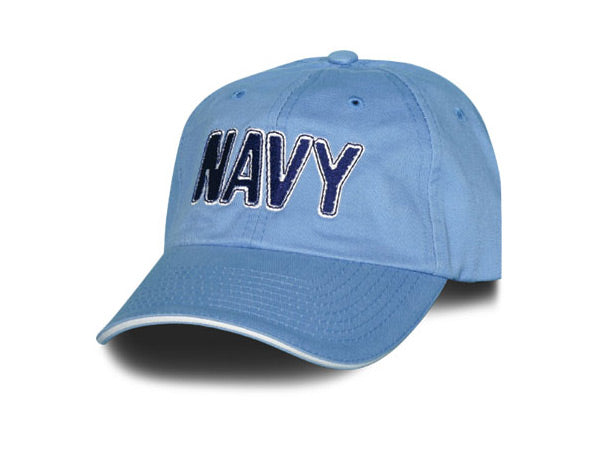 Navy hat - Baby Blue