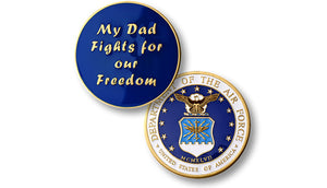 My Dad Fights -- Air Force coin