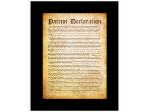 Patriot Declaration poster
