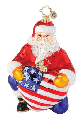Radko Braveheart Santa ornament