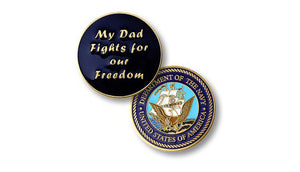 My Dad fights -- Navy coin