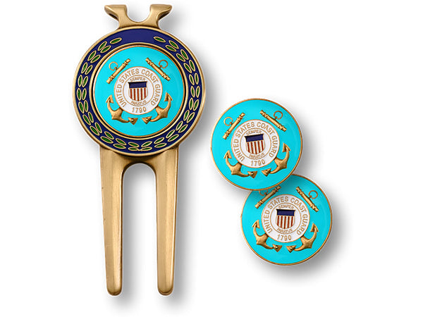 Coast Guard Divot Tool and Ball Marker Set