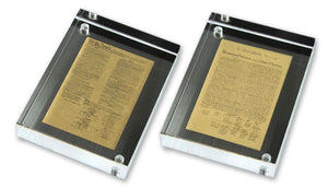 Framed founding documents-- 4" set