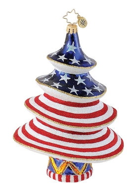 Radko Stars and Stripes Salute ornament
