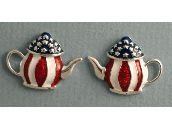 Teapot earrings