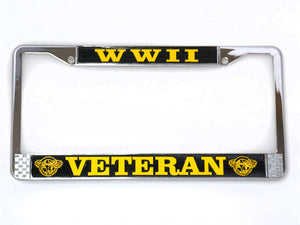 WWII Veteran license plate frame