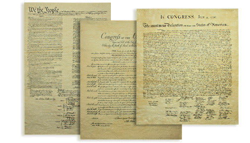 Parchment Founding Documents set -- unframed