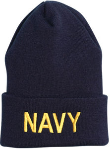 Navy knit cap