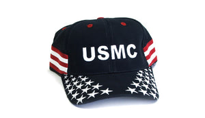 Overstock Sale - USMC hat - Stars and Stripes