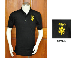 Army golf shirt - black