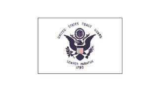 Coast Guard flag - polyester (3' x 5')
