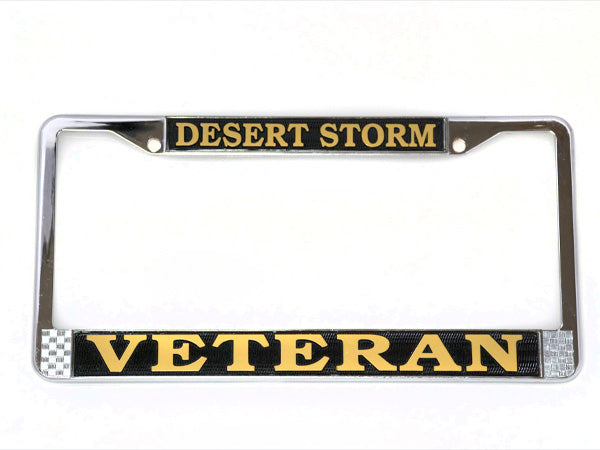 Desert Storm Veteran license plate frame