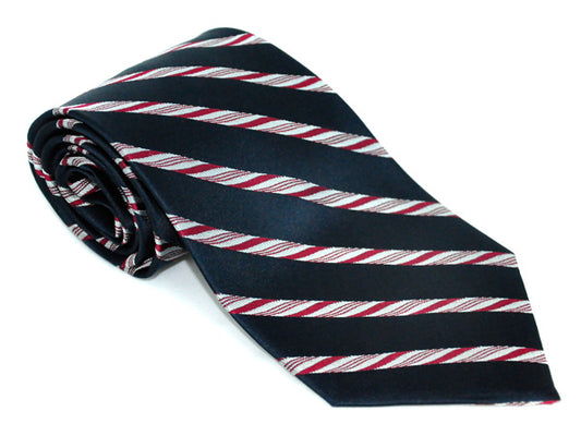 Peppermint Stripe silk tie