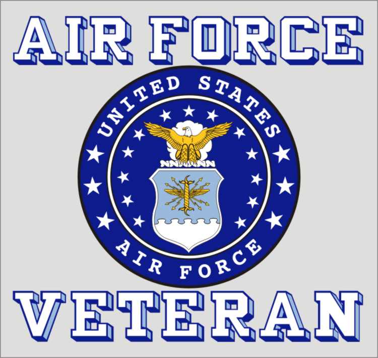 Air Force Veteran decal