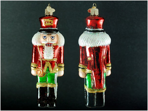 Soldier Nutcracker ornament-red and green