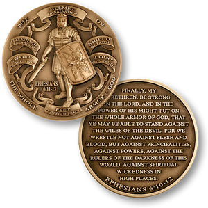 Bronze Armor of God coin